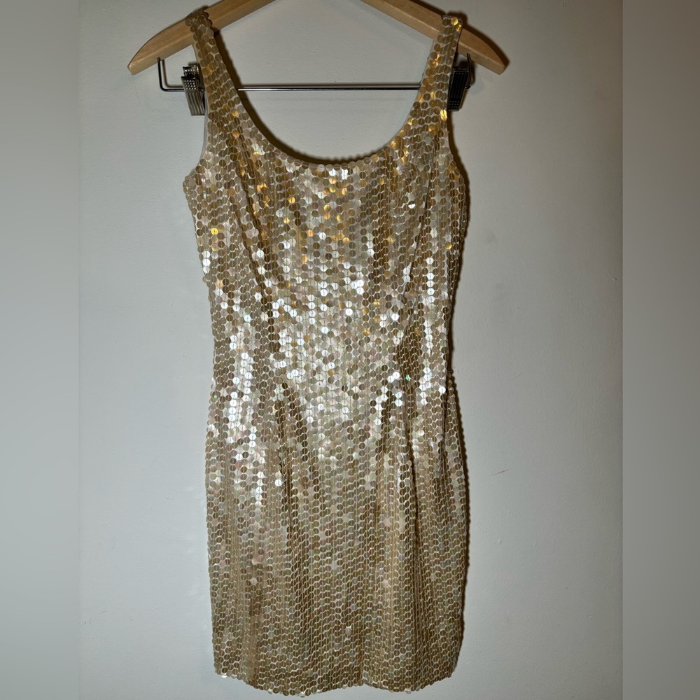 Gold Sequined Dress